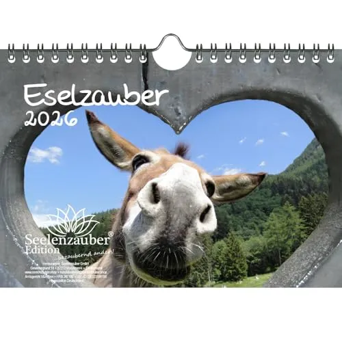 Eselzauber DIN A5 Kalender für 2026 Esel - Seelenzauber