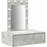 vidaXL Schminktisch mit Schubladen Grau 60 x 40 x 70 cm von vidaXL