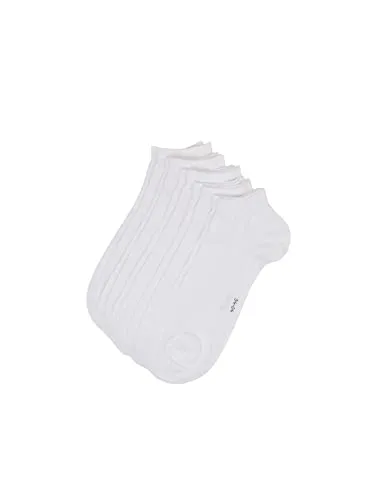 ESPRIT Herren Sneakersocken Solid 5-Pack M SN Baumwolle kurz einfarbig 5 Paar, Weiß (White 2000), 46-50