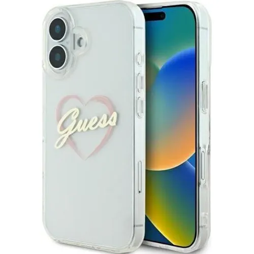 Guess TPU Hard Case für Apple iPhone 16 Plus 6.7 - Transparent - Taschen & Schutzhüllen, stylisches und robustes Design aus TPU für optimalen Schutz und perfekten Sitz auf deinem iPhone 16 Plus.