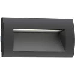 ledscom.de LED Wandeinbauleuchte ZIBAL - IP65, 3,3 W, 223lm, kaltweiß - Lampen - Robuste Wandeinbauleuchte für außen mit IP65 Schutz, ideal für blendfreie Beleuchtung von Treppen und Terrassen. Energieeffiziente LED-Technologie für langlebige Nutzung.
