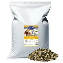 Lyra Pet Sonnenblumenkerne Mix 10 kg für Wildvögel - Energieriegel für Vögel: Der Lyra Pet Sonnenblumenkerne Mix kombiniert ungeschälte und geschälte Kerne für ein schalenfreies Futtererlebnis – ideal für eine Vielzahl von Vogelarten im Garten oder auf dem Balkon.