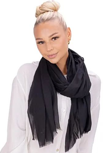 Seasons of April Seidenschal Alessandra - Eleganter Seidenschal für Damen, leicht und weich mit kurzen Fransen, ideal für jedes Outfit und jeden Anlass.