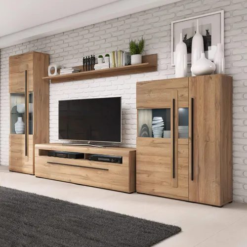 Fernsehwand Eiche Grandson Nb von Lomadox