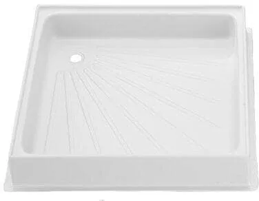 Duschwanne weiß 600 x 600 mm - Duschwanne in elegantem Weiß, 600 x 600 mm, ideal für moderne Badezimmer und einfach zu reinigen.