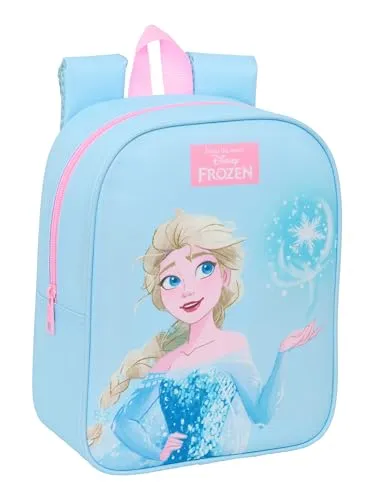 FROZEN Kinderrucksack, Kinderrucksack, Schulrucksack, anpassbar an den Kinderwagen, ideal für Kindergärten, bequem und vielseitig, Qualität und Widerstandsfähigkeit, 22 x 10 x 27 cm