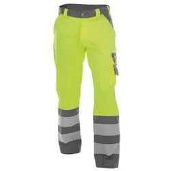 DASSY Lancaster Warn Bundhose 200612 NEONGELB/ZEMENTGRAU Gr. 56 - Warnschutz Bundhose in leuchtendem NEONGELB, ideal für maximale Sichtbarkeit und Sicherheit bei der Arbeit, Kategorie: Arbeits- & Schutzkleidung