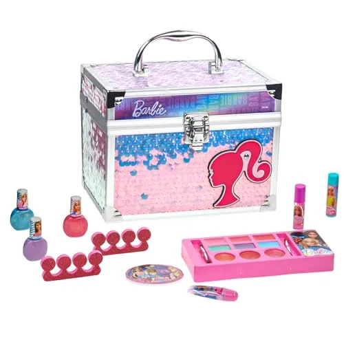 Barbie Schminkset für Kinder – Lipgloss & Nagellack im Beauty Koffer