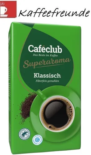 NEU ********Cafeclub Supercreme KLASSISCH Gemahlen 500 gr. Kaffee ******NEU