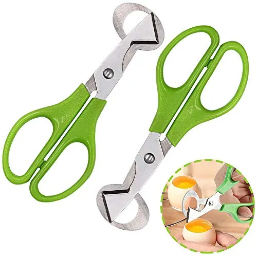 Edelstahl Wachteleierschere 2er Set – Praktischer Eierschalenöffner für Küche und Restaurant