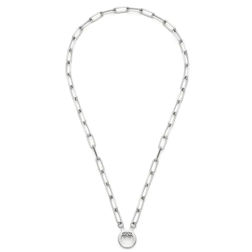LEONARDO 019746 Estrella Clip Mix - Damen-Halskette aus Edelstahl, 45 cm lang, elegantes Accessoire für jeden Anlass