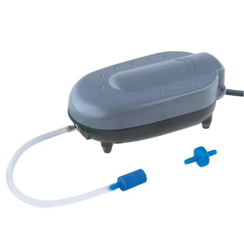 Heissner Teichbelüfter Belüfter-Pumpe Outdoor - Wasserpumpen für Teiche, energiesparend mit nur 5 Watt, sorgt für optimale Belüftung und ein gesundes Wasserklima