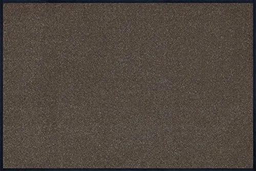 wash+dry by Kleen-Tex Fußmatte Trend-Colour Brown - Fußmatte in Braun, waschbar und langlebig, ideal für jeden Eingangsbereich - 60 x 90 cm für optimalen Schmutzfang.