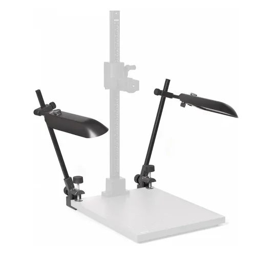 Kaiser LED Beleuchtungseinheit Copy Stands RB 5020 DS2 5467 - Vielseitige LED-Beleuchtung für Foto- und Videoaufnahmen. Stufenlos einstellbare Helligkeit und Diffusorscheibe für optimale Lichtsteuerung. Ideal für professionelle Anwendungen in Studios.