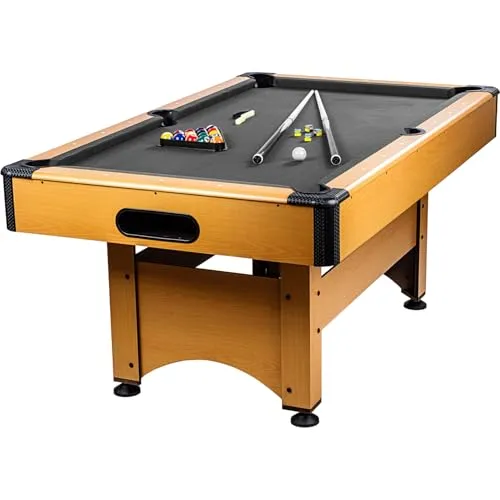 GAMES PLANET 6 ft Billardtisch Trendline mit Zubehör – 12 Farbvarianten