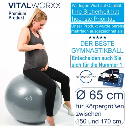 VITALWORXX Gymnastikball für Schwangere von VITALWORXX