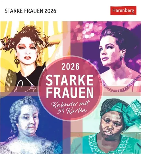 Starke Frauen Postkartenkalender 2026