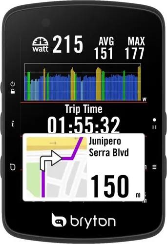 Bryton Rider 650 GPS-Fahrradcomputer mit Sensor-Bundle