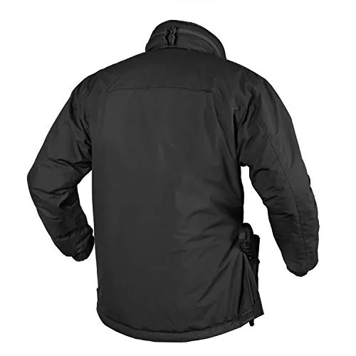 Helikon-Tex Taktische Feldjacke Husky - Outdoor, Einsatz - mit Kapuze, Taschen - Winddichte Outdoorjacke - Schwarz - Größe 2XL