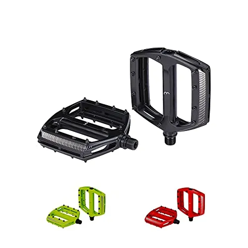 BBB Pedale CoolRide MTB schwarz - Fahrradpedale mit rutschfester Oberfläche und optimaler Kraftübertragung für sicheres Fahren auf jedem Terrain.