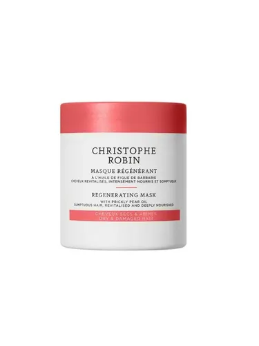 Christophe Robin Regenerierende Creme-Maske 100ml - Haarkuren für alle Haartypen, revitalisiert und regeneriert geschädigtes Haar mit Kaktusfeigenöl für intensive Feuchtigkeit und natürlichen Glanz.
