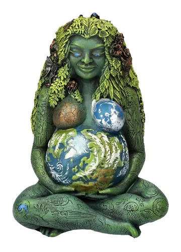 Figuren Shop GmbH Fantasy-Figur Tausendjährige Gaia Figur - Mutter Erde - Fantasy Deko - Oberon Zell