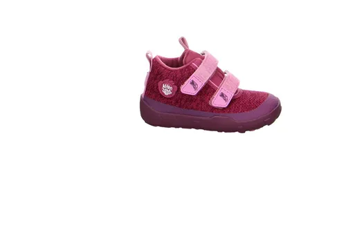 Affenzahn Knit Happy Otter Klettschuh Lila - Wanderschuhe für Mädchen, mit süßem Otter-Design und praktischen Klettverschlüssen für einfaches An- und Ausziehen.