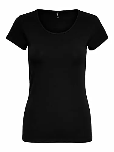 Produktbild ONLY Damen Onllive Love S/S O-Neck Top JRS Blouse, Schwarz, XS EU