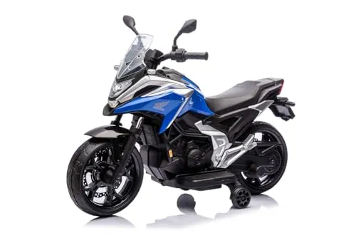 Elektro Kinder Motorrad Honda NC750X mit Lizenz 2X 25W 12V/4.5Ah, Farbe:Blau