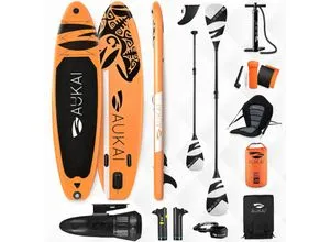 AUKAI Pro Ocean Stand Up Paddle Board mit Kajak-Sitz und Motor