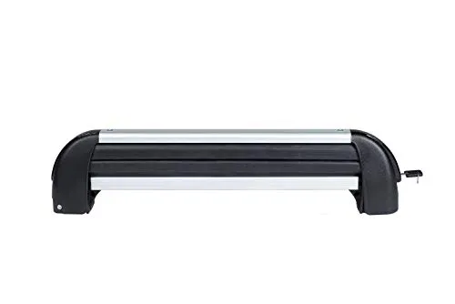 Produktbild CAM Skirack 5 Paar, Aluminium/schwarz, für Auto, Van, SUV, max. 40 kg, 13x63x14 cm, Sicherheitsverschluss
