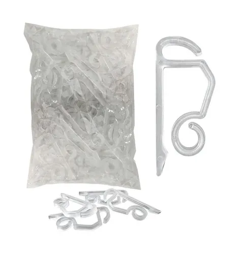 Spetebo Dekohaken Dachrinnenhaken für Lichterketten und Lichternezte, Dachrinne, Dachpfanne, (Packung, 96-St., 96 Stück), Kunststoff Dachrinnen Halterung
