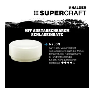 Halder Schonhammerkopf SUPERCRAFT Kopf-D. 20mm von Halder
