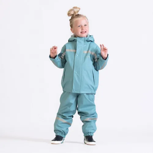 BMS Allwetterjacke gefütterte Kinderregen- und Matschjacke Rückenteil länger geschnitten