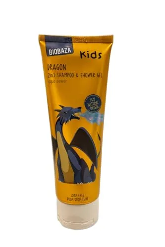 Biobaza Kids 2-in-1 Body & Hair Dragon 250 ml – Sanftes Duschgel & Shampoo