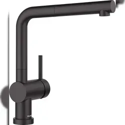 Blanco Linus-S-F Einhebelmischer schwarz matt von BLANCO