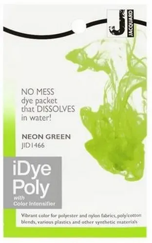 Jacquard Textilfarbe iDye Poly, Färbemittel für synthetische Gewebe, 14g Päckchen inkl. Farbverstärker