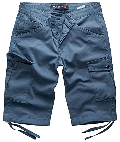 Rock Creek Herren Cargo Shorts - Bequeme Bermudas für den Sommer - Herren-Shorts aus weichem Material mit Elasthan-Anteil für optimalen Tragekomfort. Praktische 6-Pocket-Style mit zwei Eingrifftaschen und zwei Gesäßtaschen, ideal für den aktiven Sommer.