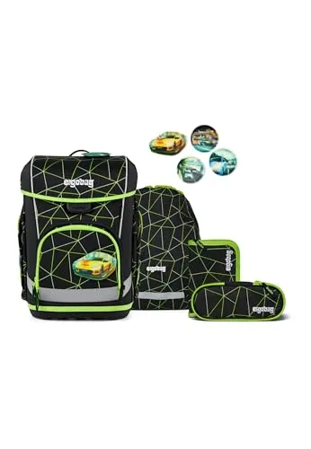 Schulranzen-Set cubo light CyBär Race - Schulranzen mit zusätzlichem Zubehör, leichtgewichtig und ergonomisch für optimalen Tragekomfort in der Schule.