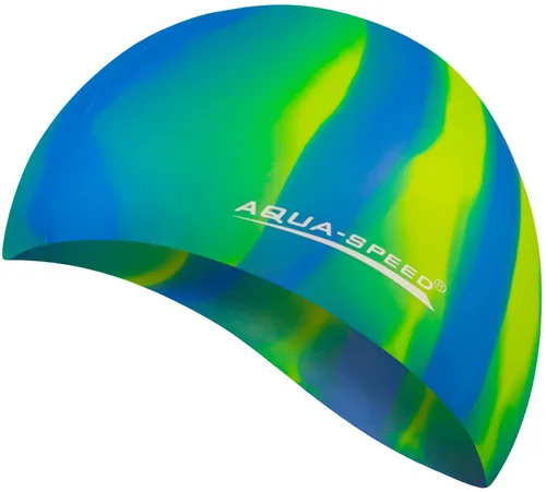 Aqua Speed Badekappe Stylische Badekappe – Batik-Optik & optimaler Tragekomfort (Rutschfest & ergonomisch – für sicheres und schnelles Schwimmen), Chlorresistent & UV-beständig – perfekt für drinnen & draußen