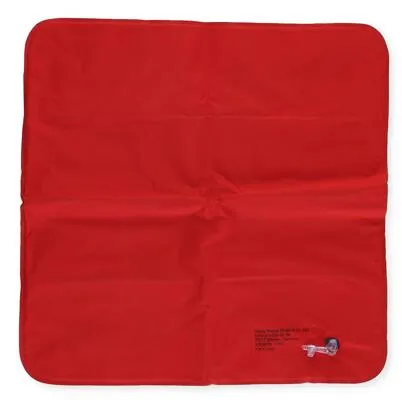 Happy People Baumwoll-Sitzkissen, 35x35cm, rot/blau