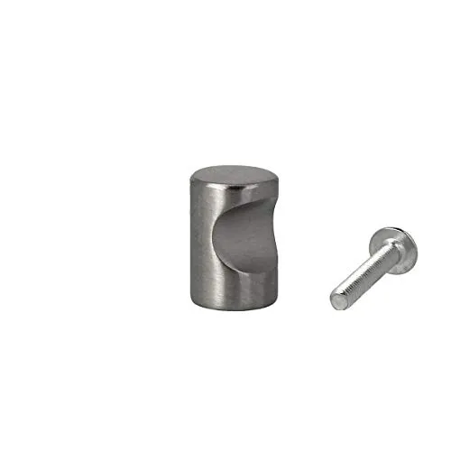 Möbelknopf Schubladenknopf Edelstahlknopf Türgriff Edelstahl ø 15mm Höhe 22mm
