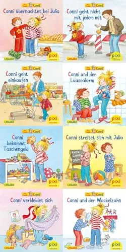 Pixi-8er-Set 260: Meine Freundin Conni - Entdecken Sie das Pixi-8er-Set mit 8 Exemplaren von 'Meine Freundin Conni'. Ideal für Kinder, um Grundbegriffe spielerisch zu lernen und die Fantasie zu fördern.
