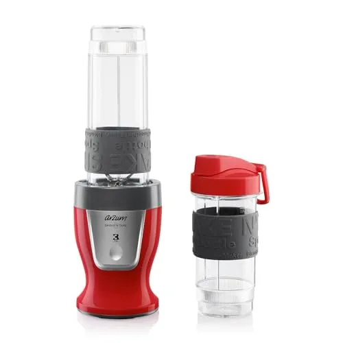 Arzum 500W Personal Blender Smoothie Maker in rot von Arzum