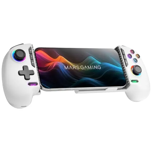 Mars Gaming MGPXPRO, Gamepad Bluetooth 5.0 2in1, Smartphone-Halterung bis 7