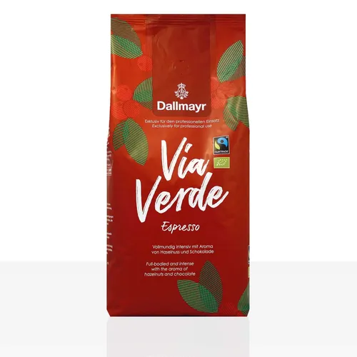 Dallmayr Via Verde Espresso Bio Fairtrade - 1kg Kaffee ganze Bohne