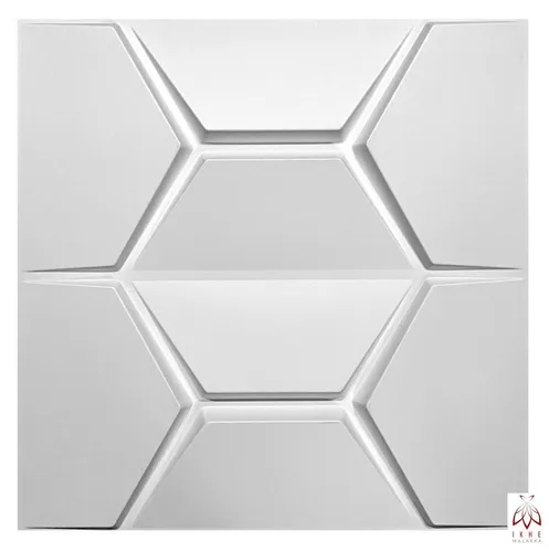 IKHEMalarka 3D Wandpaneel 3D Paneele PVC Kunststoffpaneele, BxL: 50,00x50,00 cm, 0,25 qm, (1 Stück, 3D Wandpaneele Deckenpaneele) hochwertige & harte PVC 3D Platten Wand & Decke