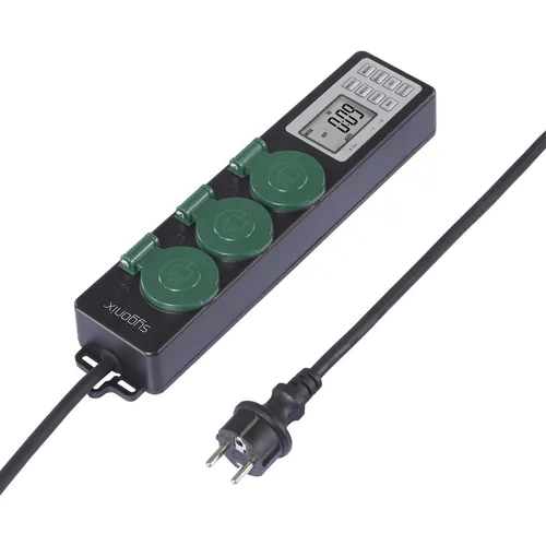 Sygonix Gartensteckdose SY-6786454 mit Zeitschaltuhr 3fach
