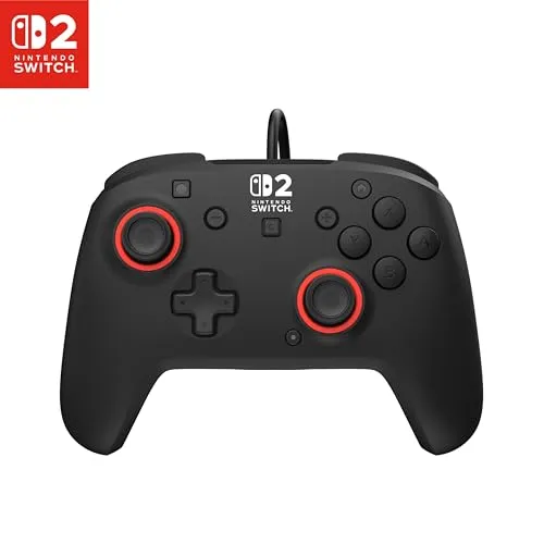 Turtle Beach Rematch Schwarz Kabelgebundener RGB-Gaming-Controller Offiziell lizenziert für Nintendo Switch 2