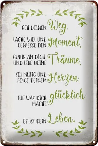 Hebold Metallschild Schild Blech 20x30cm